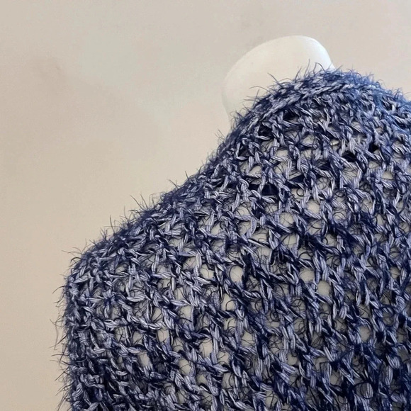 Lou & Grey cotton blend both knit cardigan pockets fall furry classic casual - Picture 6 of 9